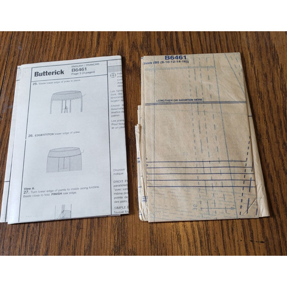 Butterick B6461 Kathrine Tilton Misses Size 8 - 16 Leggings Sewing Pattern - Picture 4 of 4